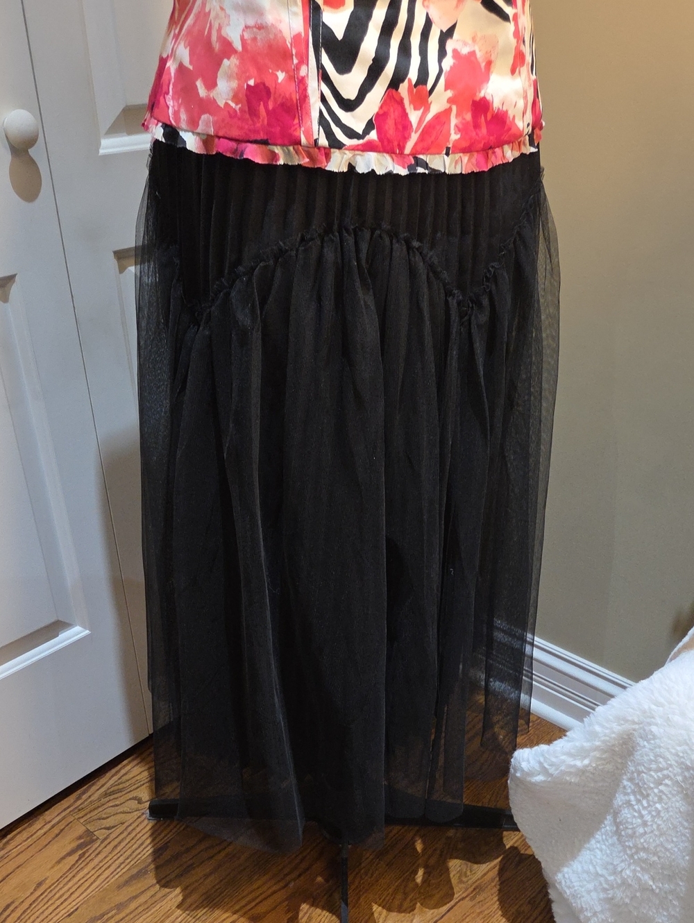 WD.NY Black Layered Tulle Maxi Skirt - Picture 8 of 9